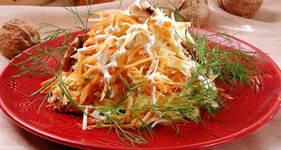 Салат из тыквы с яблоками