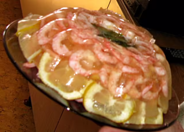Заливные креветки